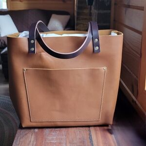 Portland Leather Large Classic Tote In Honey